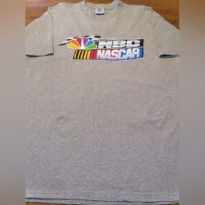 NASCAR NBC Delta Magnum Weight Heather Gray XL T-Shirt